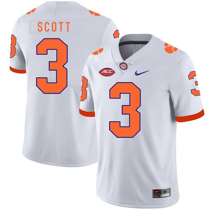 Clemson Tigers 3 Artavis Scott White Nike College Football Jersey Dzhi,We sell and wholesale Clemson Tigers 3 Artavis Scott White Nike College Football Jersey Dzhi on line form chian!
